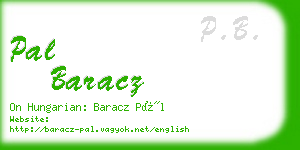 pal baracz business card